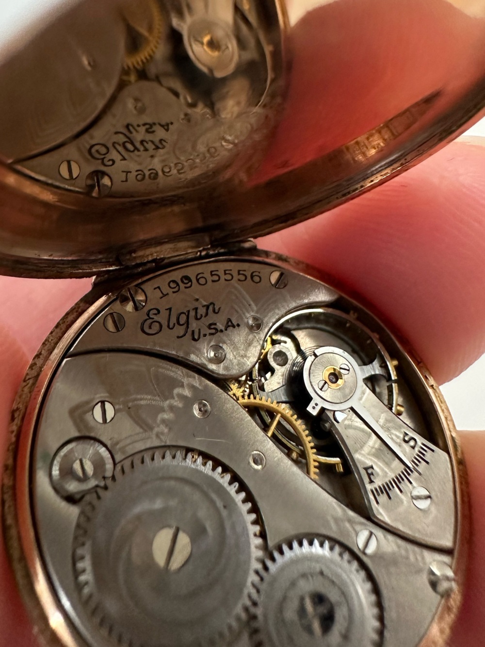 Vintage Elgin Gold Filled Pocket Watch converted to GF Bracelet Made in USA - Picture 6 of 7